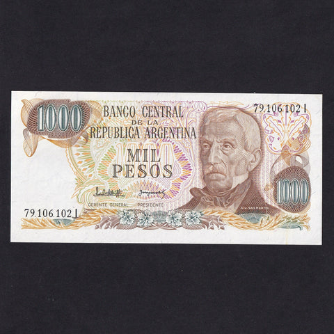 Argentina (P304d) 1000 Peso, 1983, reverse lithographed, UNC