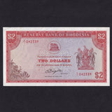 Rhodesia (P41) $2 replacement, 10th April 1979, X/1, UNC