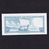 Isle of Man (P33) 50 Pence, QEII, Treasurer of the Isle of Man, C--, UNC