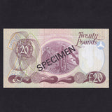 Northern Ireland Northern Ireland (P250) Provincial Bank of Ireland, £20 specimen, 1st March 1981, Hollaway signature, PMI PR07s, SN 000000, UNC