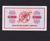Northern Ireland (P192dS) Northern Bank, £100 specimen, 1st October 1978, H0000000, Wilson/ Ervin, NR111s one hole punch, UNC