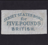 Jersey (PA1r) British Administration, States of the Island of Jersey, £5 interest-bearing note, 1840, unissued, remainder, UNC