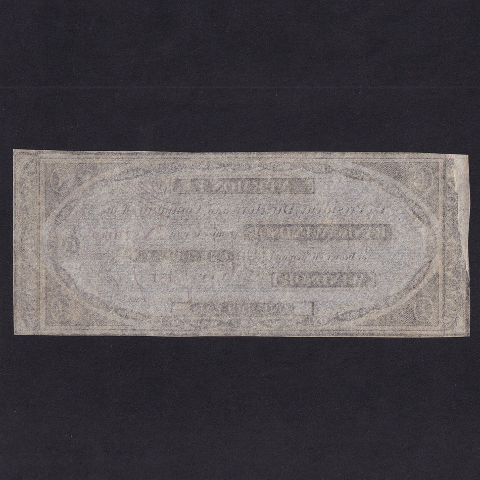 US Obsolete - Vermont, $1, 1838, Windsor, unissued, Good EF