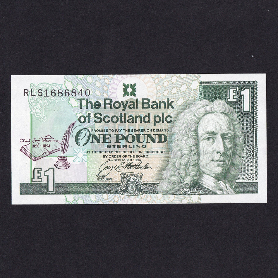 Scotland (P358a) Royal Bank of Scotland, £1, 1994, Stevenson, UNC
