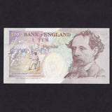 Bank of England (B366) Kentfield, £10, low number & first million, A01 000850, corner dink, A/UNC