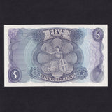 Bank of England (B297) Hollom, £5, A01 444042, first million, UNC
