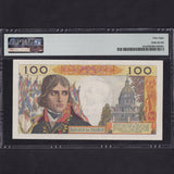 France (P144a) 100 Nouveaux Francs, 1961, Napoleon, PMG58, A/UNC
