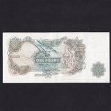 Bank of England (B290) Hollom, £1 replacement, 26M, EF