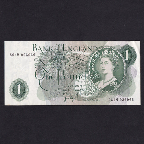 Bank of England (B321) Page, £1 replacement, S64M, EF