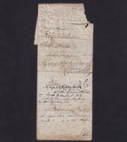 Provincial - Gomersall Bank, £18 sight note, 1826, two months after date for Joshua Taylor & Co., splits, Poor