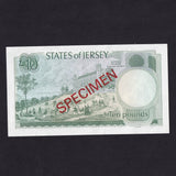 Jersey (P13bs) £10 specimen, L. May, EB000000, UNC