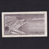 Malta (P30a) £5, QEII, Hogg signature, A/2 603528, pinholes, VG/Fine