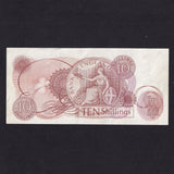 Bank of England (B309/310) Fforde, 10 Shillings error, missing serials, slight handling and mark but rare, EF