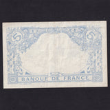 France (P70a) 5 Francs, 17th Aquarius 1916, F9843654, VF