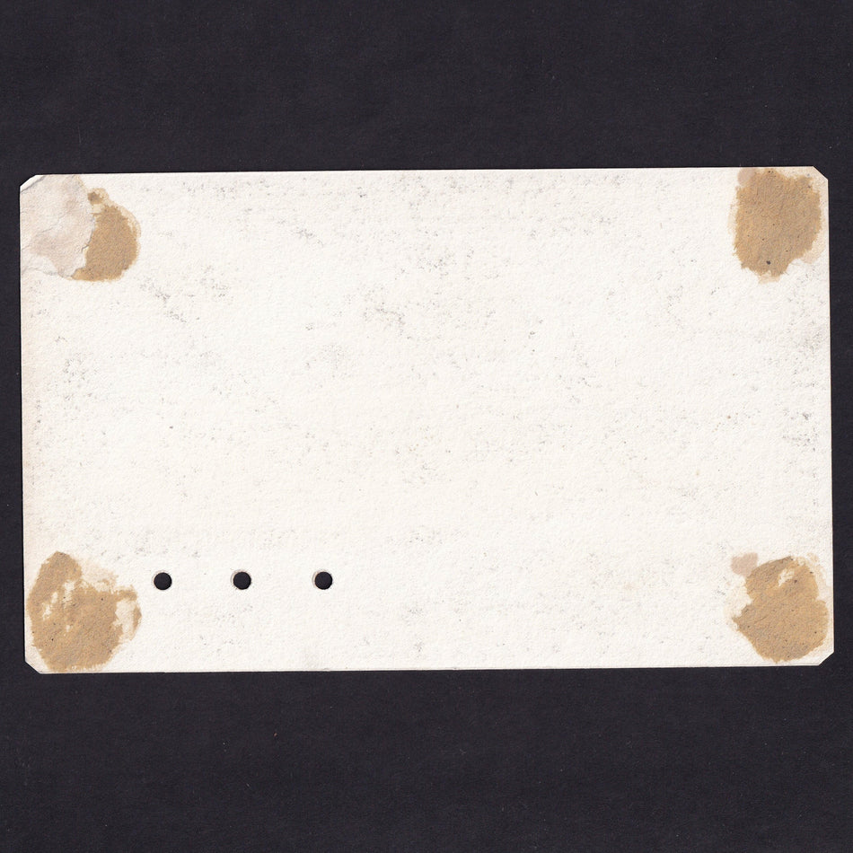 Ireland (P205) National Bank Limited, £5 obverse proof on card, 5th January 1882, NA43, mount marks, tiny rust mark otherwise EF