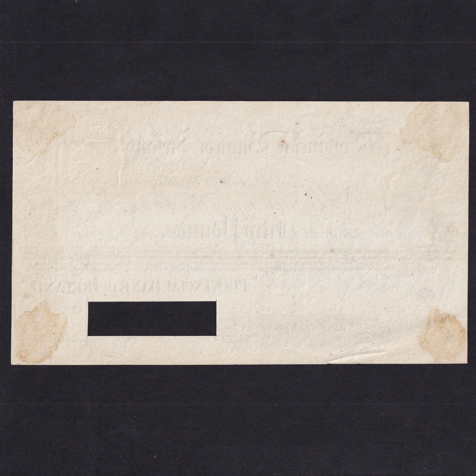 Ireland (P325) Provincial Bank of Ireland, £50 obverse proof, 25th October 1880, PR56, signature area cut cancelled, VF