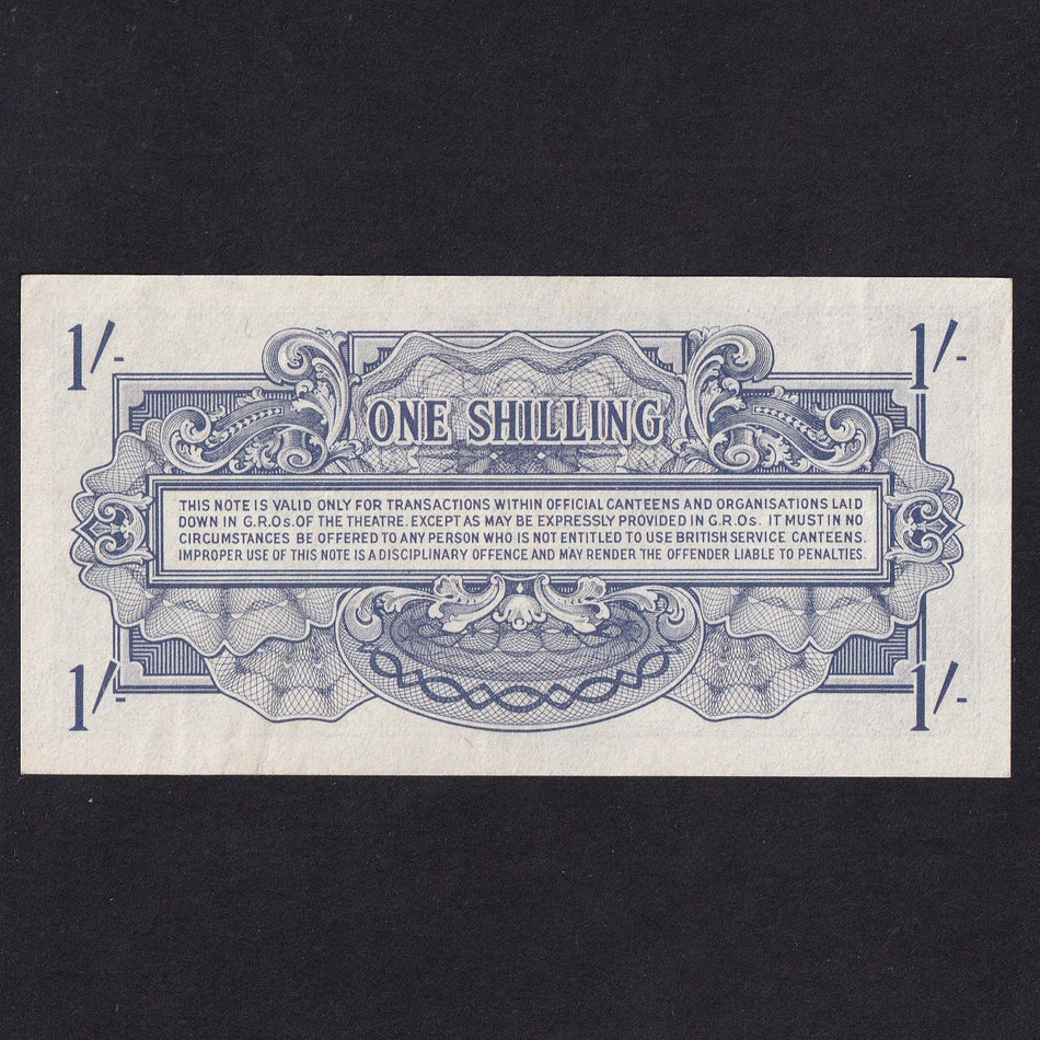 British Armed Forces (PM11) 1 Shilling, 1946, 1st series, Good EF