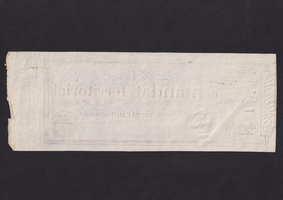 France (Assignats, PA83b) 25 Francs, 1796, Fine