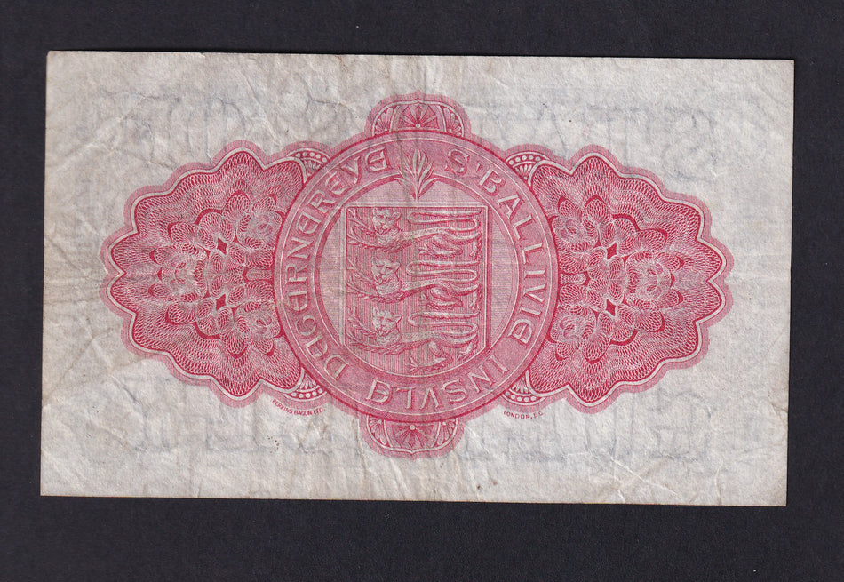 Guernsey (P15) 10 Shillings, 1st July 1939, Pre War, Good Fine