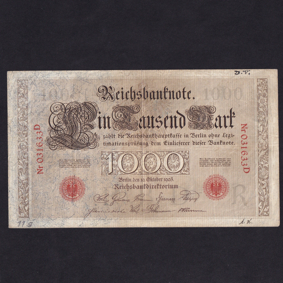 Germany (P.23) 1000 Mark, 1903, VG