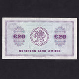 Northern Ireland (P190a) £20, 1st July 1970, Northern Bank Limited, Wilson signature, PMI NR101, VF