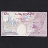 Bank of England (B386) Lowther, £20, first million & low serial, AA01 000273, count crease, otherwise UNC