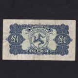 Isle of Man (P23d) £1, 14th November 1951, Westminster Bank Limited, ink marks, Fine