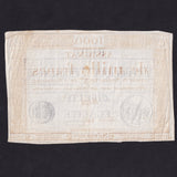 France (Assignats, PA80) 1000 Francs, 1795, red, Series 1695, Bertin, VF