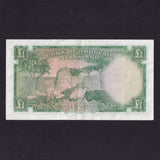 Rhodesia & Nyasaland (P21a) £1, 22nd May 1959, QEII, Gaffery-Smith, print smudge, otherwise EF