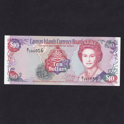 Cayman Islands (P18a) $10, 1996, QEII, Chainman, B/1, UNC