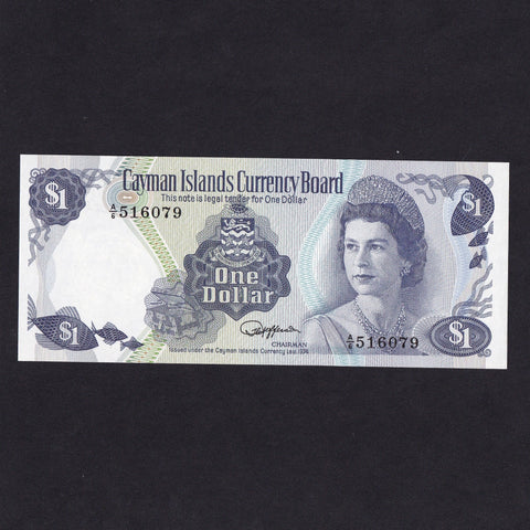 Cayman Islands (P.5e) $1, 1974, QEII, A/6 516079, UNC