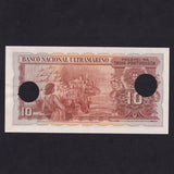 Portuguese India (P36) 10 Rupias, 1945, Banco Nacional Ultramarino, hole canceled, UNC