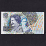 Scotland (P362) £5, 2002, Queen Elizabeth II Golden Jubilee, low serial, TQG J0000442, UNC