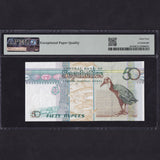 Seychelles (P39a) 50 Rupee, ND (2005) AC000008, with silver, BNB413a, swordfish added, PMG64, A/UNC