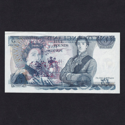 Bank of England (B332) Page, £5 error, set off, A23 692279, A/UNC