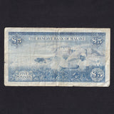 Malawi (P.4) £5, 1964, Banda, A231481, tear, Fine