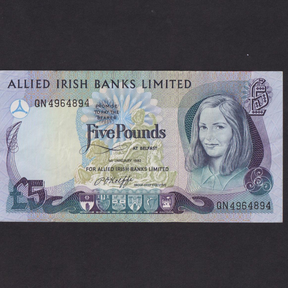 Northern Ireland (P.2a) £5, 1st January 1982, Allied Irish Banks Ltd., Good VF