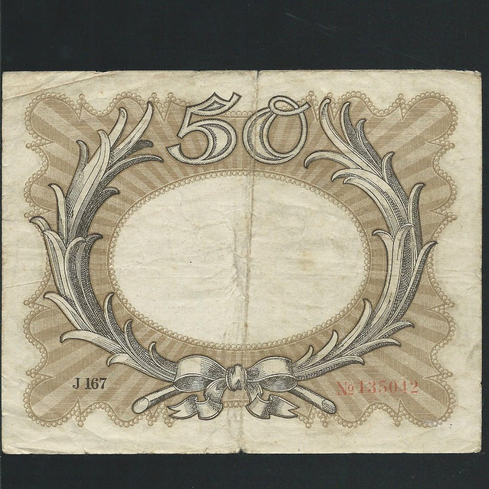 Germany (P.65) 50 Mark, 30th November 1918, 'egg' note, Fine