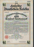 Germany, packet of 10 different Nazi bonds, 1935-42