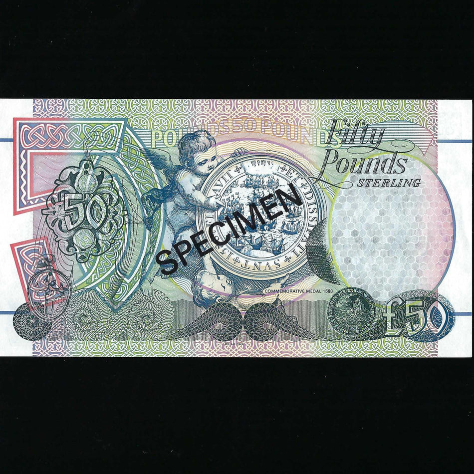 Northern Ireland (P138) £50 specimen, 1st June 2009, First trust Bank, Terry McDaid signature, A/UNC