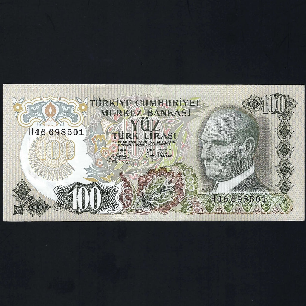 Turkey (P189b) 100 Lirasi, 1979, Prefix H, UNC