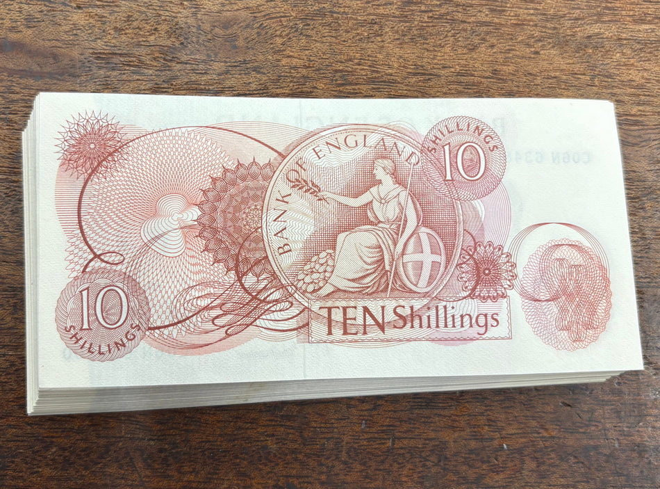 Bank of England (B310) Fforde, 10 Shillings bundle of 100, C06N 634701- 634800, A/UNC