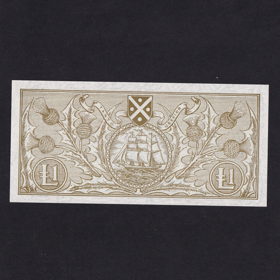 Scotland, Bank of Scotland, £1 specimen, 1961, Bisland/ Watson, BA100a, UNC