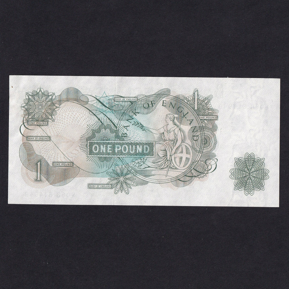 Bank of England (B320) Page, £1, W05B, Good EF