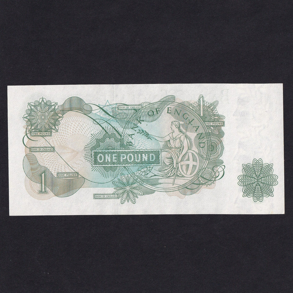 Bank of England (B322) Page, £1, EX37, Good EF