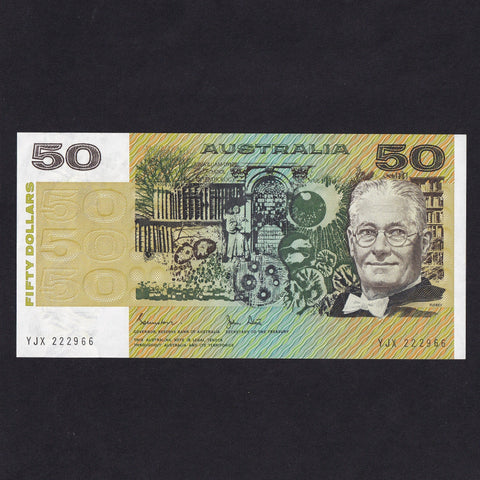 Australia (P47d) $50, Johnstone/ Stone, YJX 222966, EF