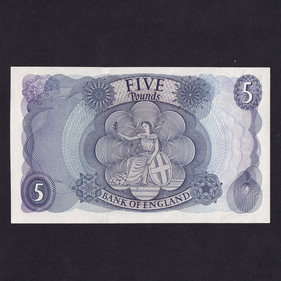 Bank of England (B297) Hollom, £5, first million & superb low serial, A01 000071, UNC