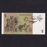 Australia (P42d) $1, Johnston/ Stone, QEII, A/UNC
