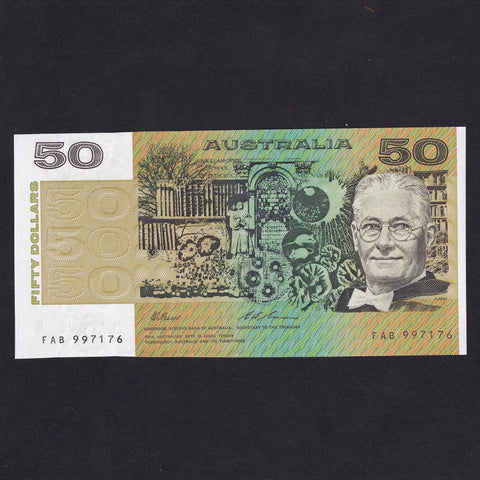 Australia (P47i) $50, Lord Florey, FAB, last series, UNC