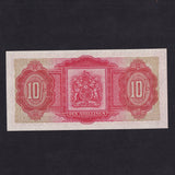 Bermuda (P19a) 10 Shillings, 20th October 1952, first date, QEII, F/1 542003, Good EF